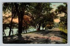 Wichita KS-Kansas, Riverside Drive Looking West, c1912 Vintage Souvenir Postcard picture