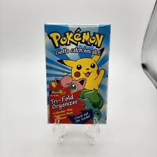 Vintage Pokemon RoseArt Tri Fold Organizer 1998 Nintendo Pikachu Sealed New picture