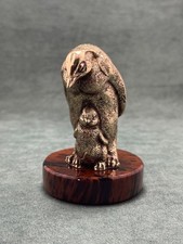 ANTARCTIC SPRING PENGUINS BRONZE SCULPTURE ART DECO BIRD STATUE FIGURINE picture