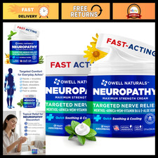 Owell Naturals Neuropathy Cream Extra Strength – Fast Absorbing Cooling for Leg, picture