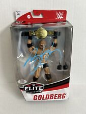 GOLDBERG Signed WWE Elite Collection Big Gold Belt Mattel Figure 74 PSA/DNA picture