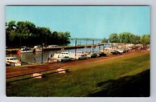 Louisville KY-Kentucky, Ohio River, Municipal Boat Harbor, Vintage Postcard picture