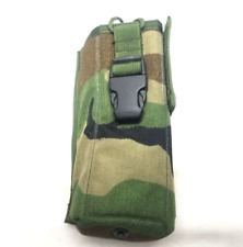 US Military Army WOODLAND BDU CAMO ANPRC 148 MBITR POCKET RADIO POUCH MOLLE NEW picture