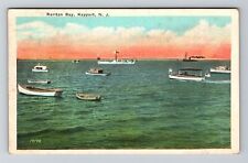 Keyport NJ-New Jersey, Raritan Bay, Boats, Vintage c1930 Postcard picture