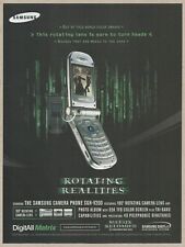 SAMSUNG CAMERA PHONE SGH-V200  - Rotating Realities  - 2003 Print Ad picture