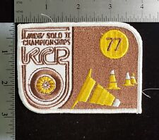 SCCA KCR Midiv Solo II Championship 1977 - Embroidered Racing Patch picture