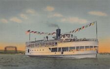 SS Wayne Duluth-Superior Harbor Sole Excursion Boat Vtg Postcard CP350 picture