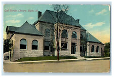 c1910 Gail Borden Library Elgin Illinois IL Posted Antique Postcard picture