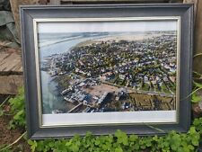 A3 FRAMED West Mersea Island Aireal Photograph Rare 1986 Recreation Capture UK  picture