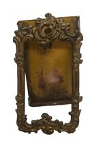 Antique Royal M MFG Co Gilt Brass/ Bronze  Photo Holder Picture Frame Mini Size picture