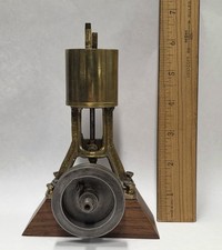 Vintage Stuart Turner 10V Verticle Live Steam Engine Model - Spins Freely picture