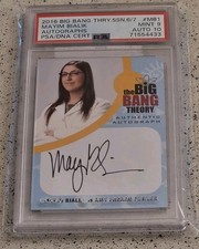 Cryptozoic The Big Bang Theory Seasons 6 & 7 MB1 Mayim Bialik Autograph PSA 9 picture