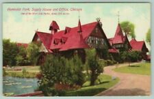 Chicago Illinois~Humboldt Park~Supply House & Office~West Side Parks~c1910 PC picture