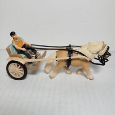 Schleich SHETLAND PONY CART Girl Horse Figure Set 42040 Retired 2004 picture
