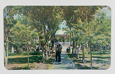 Kiosk in the Main Garden Reynosa Tamaulipas Mexico Postcard Unposted Vintage picture
