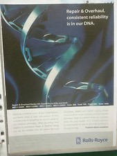 2/2010 PUB ROLLS-ROYCE REPAIR OVERHAUL MAINTENANCE AVIATION DNA DNA ORIGINAL AD picture