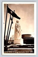 1939 New York World's Fair, RPPC: Statue of George Washington, Vintage Postcard picture