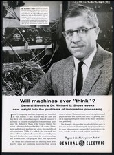 1959 General Electric Will Machines Think early artificial intelligence AI ad picture