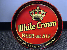 Circa 1940s White Crown Beer Tray, Akron Brewing, Ohio picture