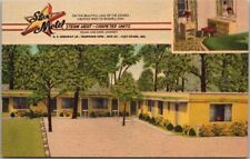 LAKE OZARK, Missouri Postcard STAR MOTEL Bagnell Dam Roadside Linen c1950s picture