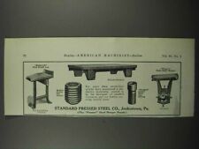 1924 Standard Pressed Steel Ad - Hallowell Bench Leg picture