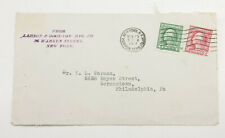 1917 Lamson Goodnow Envelop Panel to A L Warman 1c & 2c Stamps Ephemera L954J picture