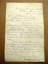 THE CIVIL WAR PREDICTED HINTON R HELPER LETTER AUTHOR OF THE IMPENDING CRISIS picture