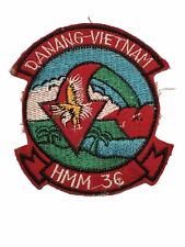 USMC Patch HMM 364 Danang Vietnam Embroidered Military Badge Insignia Marines picture