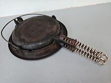 1908 Griswold Waffle Iron No. 9 American 316 317 318 Maker Ball Hinge Antique picture