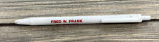 Vintage Pen Fred W Frank Bail Bondsman Baltimore Maryland White Red picture