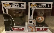 Lot of 2 Star Wars Funko Pop Kyle Ren 60 And BB-8 61 picture