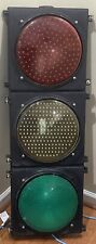 Retired Black South Carolina 12” LED Traffic Signal Red Yellow Green Stop Light picture
