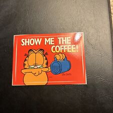 Jb2c Garfield Sticker 2004 #14 Jim Davis Show Me The Coffee picture