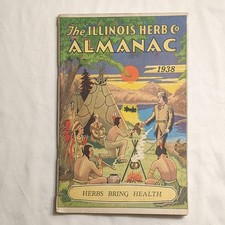 The Illinois Herb Co. 1938 Almanac Booklet "Herbs Bring Health" Collectible picture