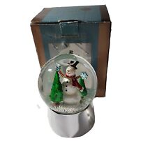 Towle Snow Globe 12 Days of Christmas Snowman 2007 Snowglobe Silver Plated picture
