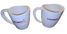 Set 2- LEXAPRO Drug Pharmaceutical RX Coffee Tea  Cup MUG Medical Advertisement  picture