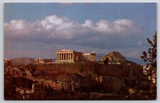 Greece Athens The Acropolis Postcard Vintage Souvenir Card picture