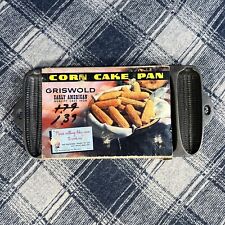 Griswold  Cast Iron Corn Cake Pan New In box USA Vintage Retro 60s 70s picture