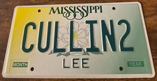 CULLIN2 Vanity License Plate Mississippi CULLIN Protein Coding Gene Scaffold picture