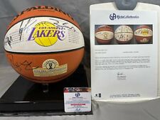 2000-01 LA Lakers Team Ball Kobe Bryant,Shaq,Robert Horry,Rick Fox,Derek Fisher picture