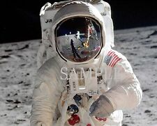 NASA ASTRONAUT & FIGHTER PILOT BUZZ ALDRIN Taken on the Moon 8.5x11 Photo picture