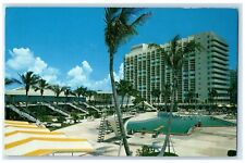 c1960 Florida Skyline Fabulous Ocean Front Hotel Miami Beach Florida FL Postcard picture