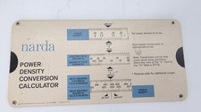 Vintage Narda Power Density Conversion Calculator Slide Rule RF Far-Field Metric picture