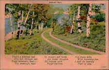 Postcard: MEMORY TRAIL There's a winding road O'er hill, through vale picture
