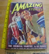 Amazing Stories March 1949 pulp magazine Chemical Vampire Edmond Swiatek cover picture