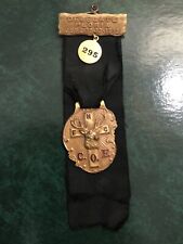 AWESOME ANTIQUE 1913 CATHOLIC ORDER OF FORESTERS DELEGATE BADGE PEORIA ILLINOI S picture