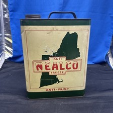 VTG 30S NEALCO NEW ENGLAND ALCOHOL CO. ANTI FREEZE 1 GALLON OIL CAN EVERETT MA picture