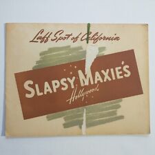 VTG Slapsy Maxies SF California Souvenir Photo Folder Night Club 1940s B&W Photo picture