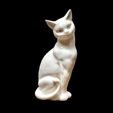 Vintage 7” Lenwile Ardalt Verithin White Siamese Cat Made In Japan picture
