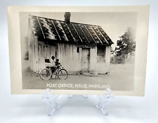 RPPC Postcard~ Family On Bicycle~ Post Office~ Issue, Maryland~ MD picture